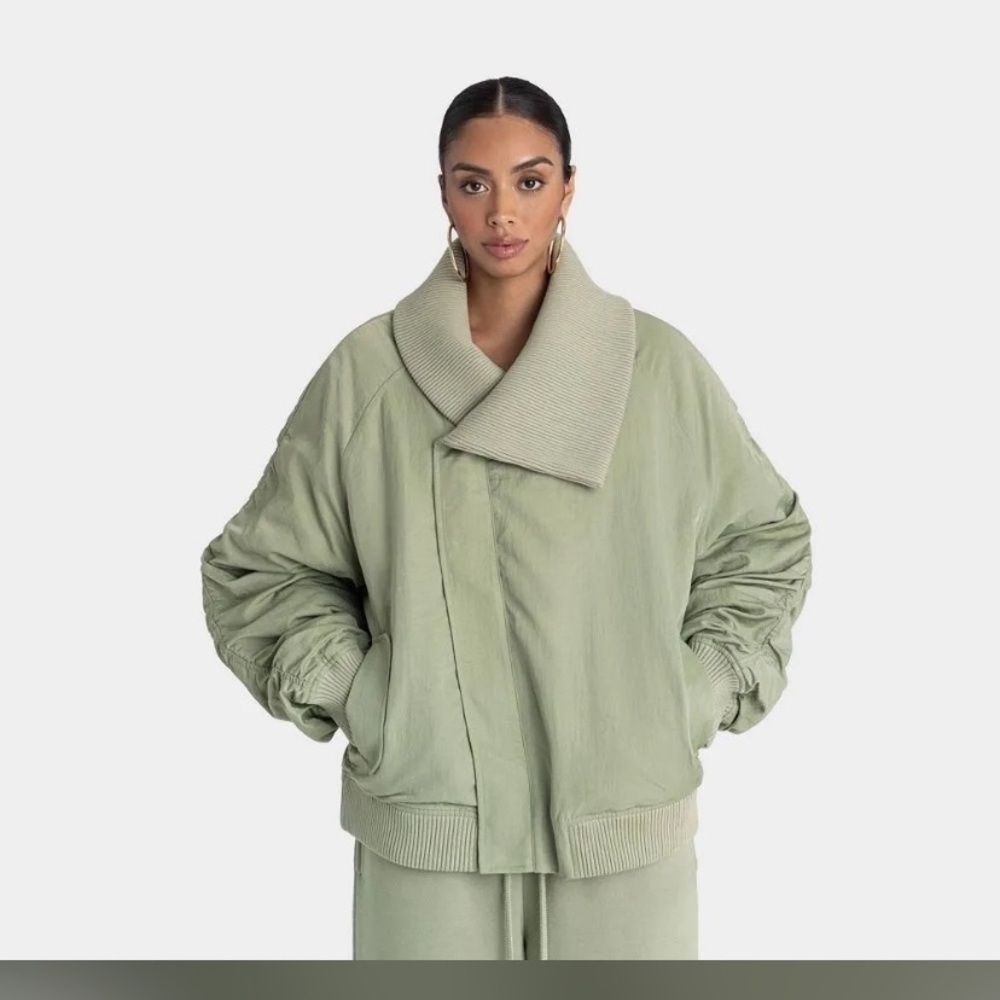 NEW KBB Shawl Neck Sage Green Women's Jacket